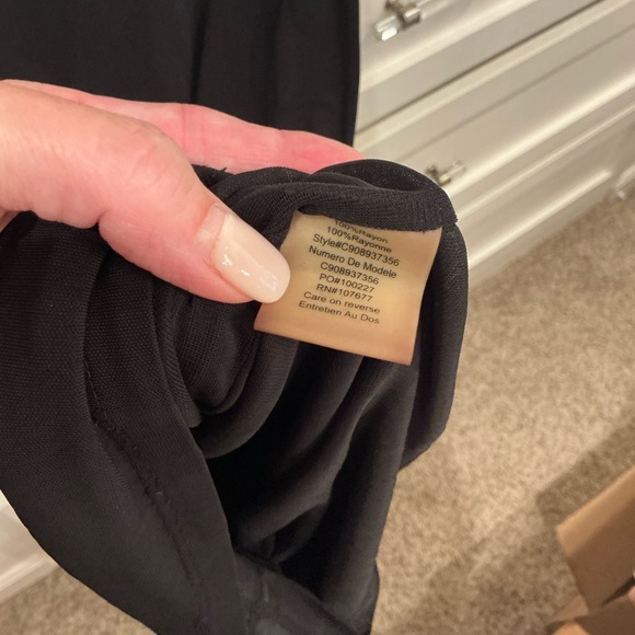 Alice + Olivia Black Dress with Ruffle Sleeves - Picture 8 of 8